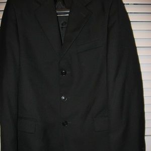 Boys Calvin Klein DARK Navy Blue Suit Size 16 slim